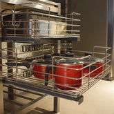 Gaveta Grande Guardar Panelas 117cm Aramada Masutti Deslizante Corrediça Cozinha Multiuso